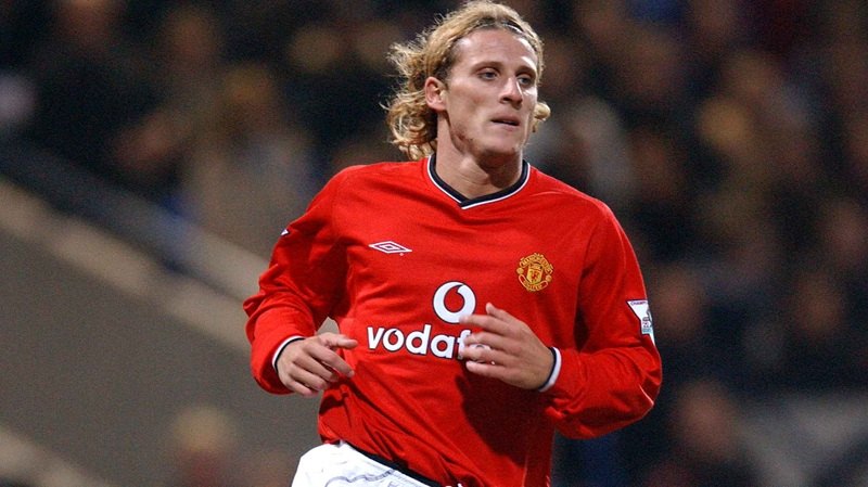 Diego Forlán trong màu áo của Quỷ Đỏ