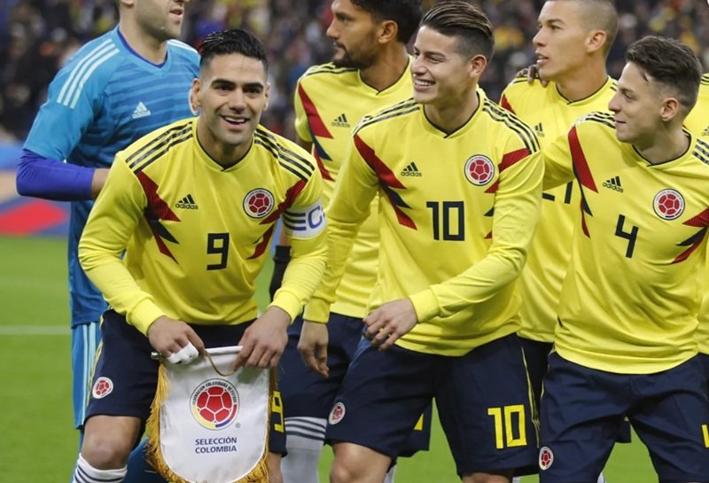 Falcao trong đội hình thi đấu của tuyển quốc gia