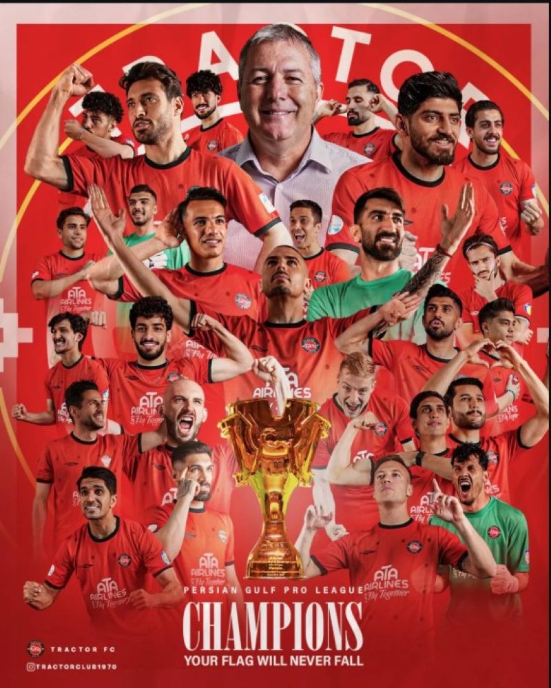 Tractor SC lần đầu tiên vô địch Persian Gulf Pro League